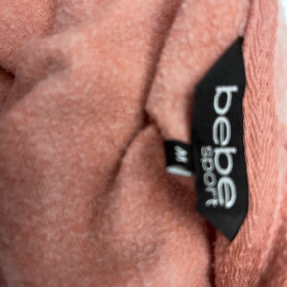 BEBE sport pink crop hoodies aize medium - Picture 5 of 8